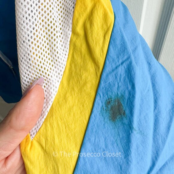 GUESS Retro Windbreaker - Colorblock 90s Active Dad Spring Jacket (S) - Picture 6 of 7